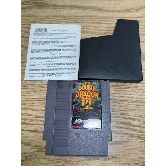 Double‎ Dragon III 3 (Nintendo, NES, 1991) Genuine Cartridge Tested - Picture 1 of 5